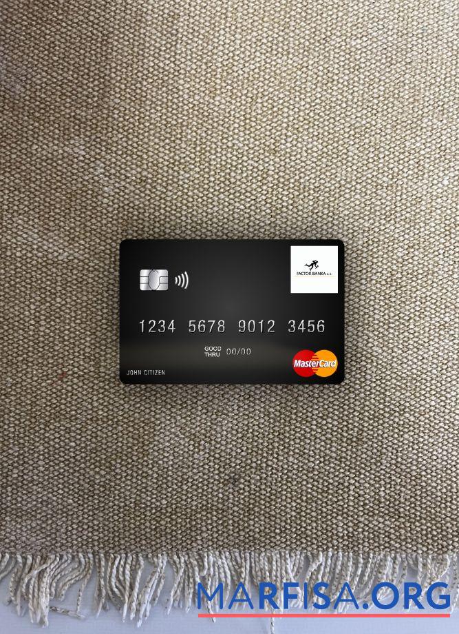 Printable Slovenia Factor banka mastercard photolook front real example